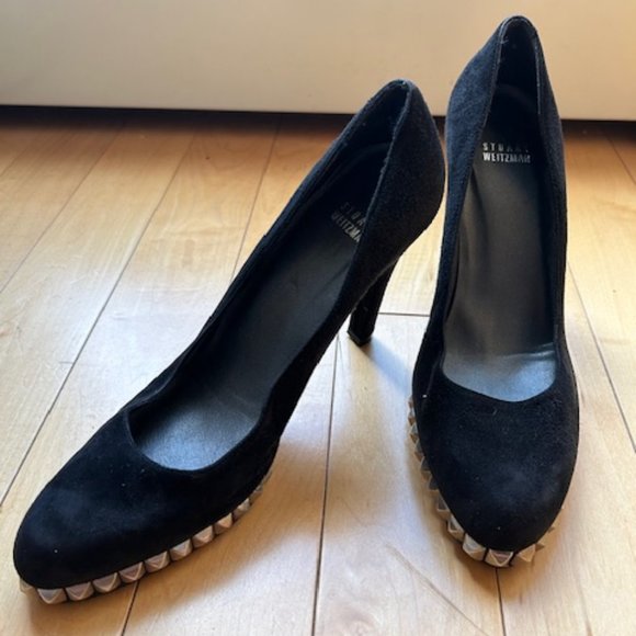 Stuart Weitzman Studded Heel - Sz. 8.5 - Picture 1 of 4